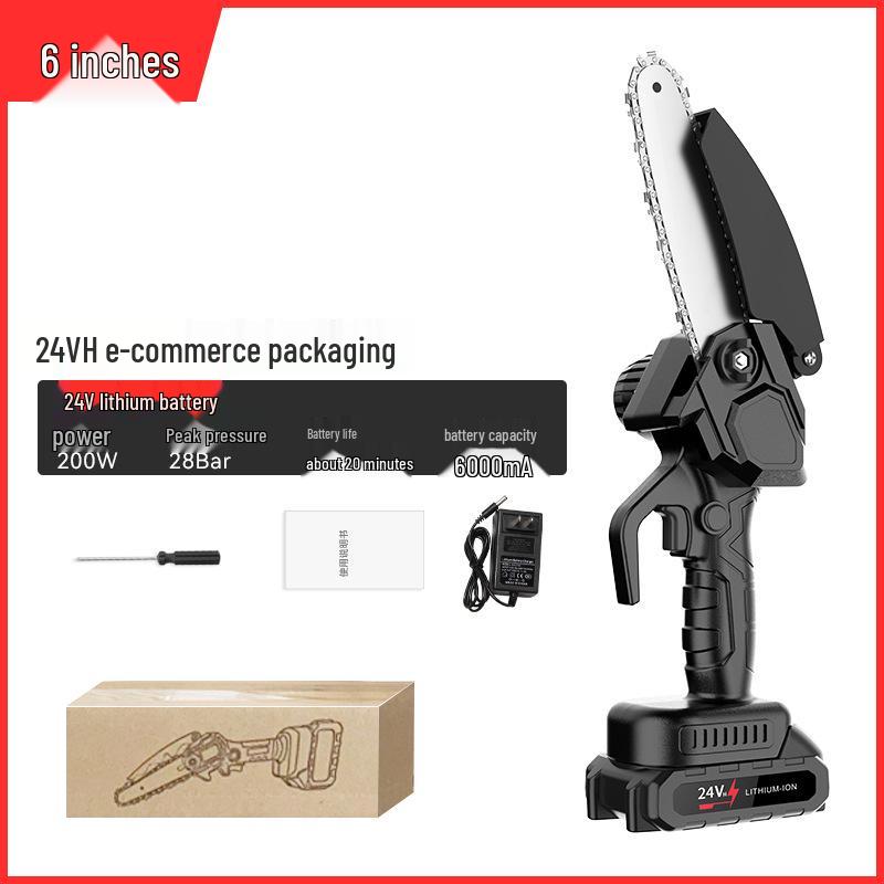 Compact European-American Style Cordless Electric Chainsaw for Convenient Pruning and Household Use