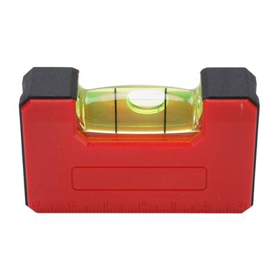 Magnetic Level Ruler Plastic Large Bubble Leveler Measurement Tool 6cm Scale 0.5mm Accuracy