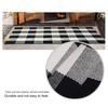 Bathroom Floor Mat Quick Absorbent Quick-Drying Anti-Slip Colorblock Plaid Printing Manual Braided Multipurpose Bath Shower Sink Kitchen Carpet