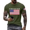 Fashionable Round Neck Short Sleeve Work Clothes Printed Tops For Mens Summer Tops
