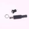 5Pairs Dc12V 5.5 X 2.1Mm Plastic Male Plugs Dc Power Socket Female Jack Screw Nut Panel Mount Connector