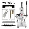Compact Manual Leather Embossing Machine for PU Branding and Packaging Logos