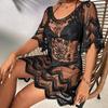 Loose Fit Swimsuit Coverup Mid Length Beach Dress Boho Bikini Cover Ups  Vacation Outfit