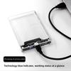 2.5 Inch Hard Drive Enclosure Transparent HDD SSD Enclosure USB 2.0 USB 3.0 Mobile Hard Drive Case USB3.1 Type C for MacBook PC