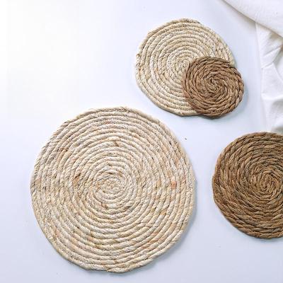 מפות שולחן עמידות בחום מבד קאטאיל ארוגות ביד - תחתיות דקורטיביות לשולחנות מפרוות תירס