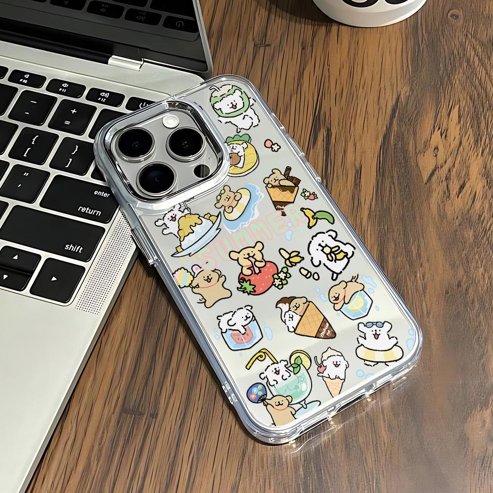 

Summer Line Puppy Maltese Phone Case for Samsung Galaxy S25 S24 S23 S22 S21 S20 Note20 FE Ultra Edge Plus 4G 5G Soft Cover Samsung S9 Plus