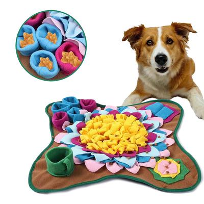 New Dog Snuffle Mat Anti Choking Food Dog Blanket Pet Slowing Carrot Mat Pet Leak Mat Feeding Toy Puzzle Work Toys Training Nose
