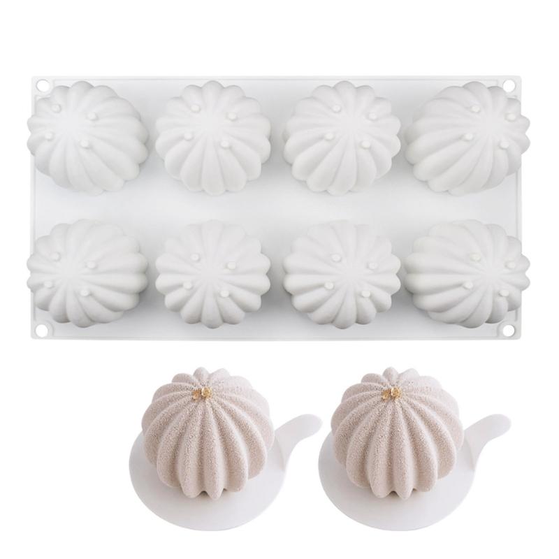 3D Cake-Decor Chocolate Mold 8-Cells Cactus-Ball Fondant Mold Cake-Topper Tools Candy Baking-Mold Easy to Clean
