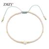 ZMZY Natural Pearl MIYUKI Bracelet Charm Handmade Beaded Glass Seed Beads Bracelets For Women Boho Adjustable Rope Lady Jewellry