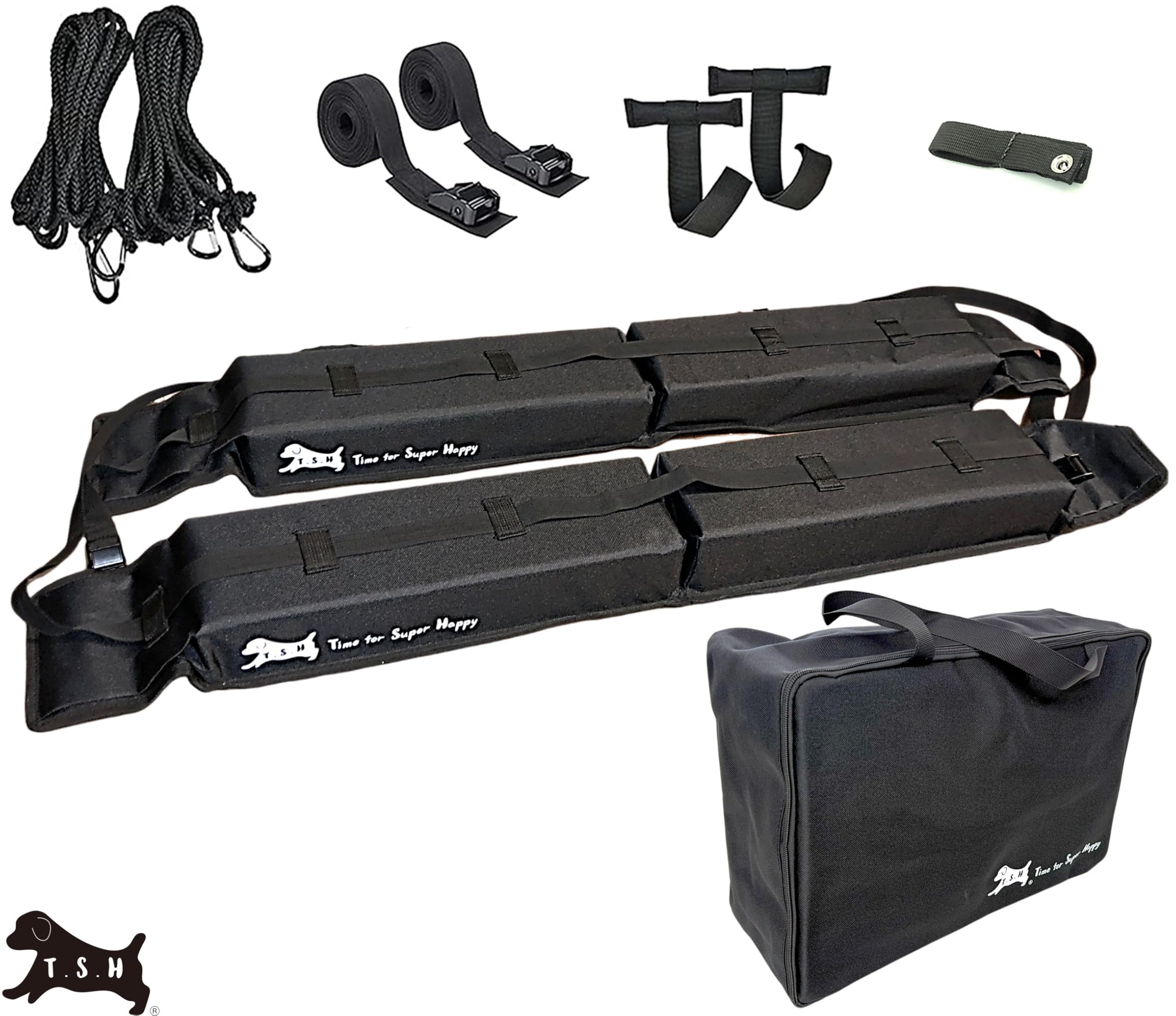 

Car Rooftop Soft 60kg No Rails or Tools Compatible with All Easy Roof Rack for Car Car and More T.S.H Carrier, Capacity, Required, Vehicles,