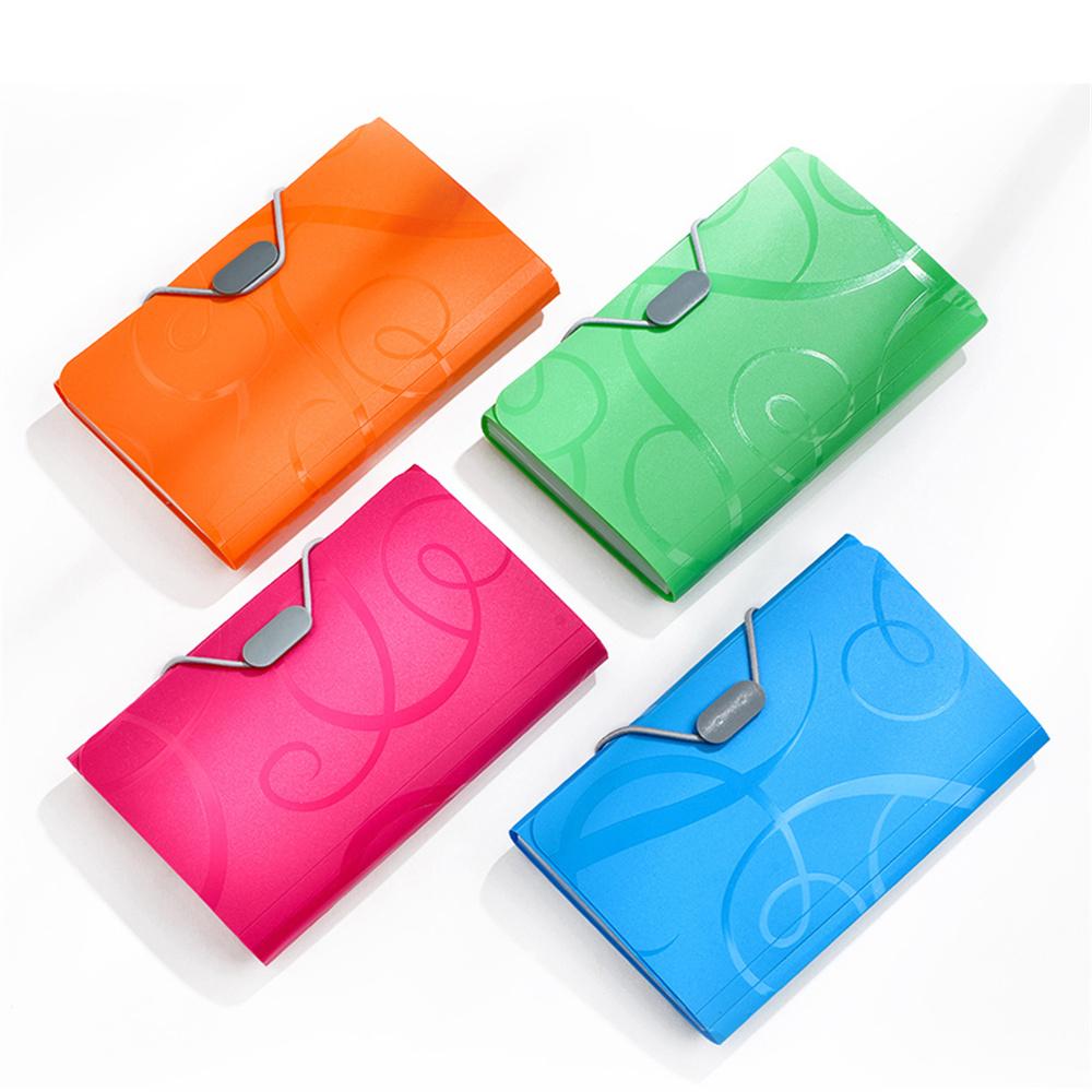 A6 Organ Bag Expanding File Folder For Documents Candy Colors Document Folders School Supplies File Organizer Office Binder