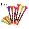 Verstellbarer Tee 10 Stück 38/70/82MM Golf Gestreift Spitze Scharf Kunststoff Ballhalter Trainingshilfe Spike Set Zubehör Golfer Geschenke Robust