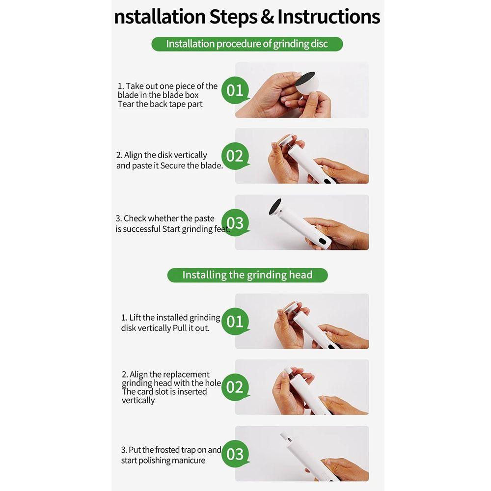 Screen Display Automatic Callus Remover 6-Speed Foot Care File Electric Foot Grinder  Leg Heels