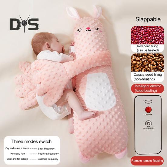 Baby-Patter-Kissen mit Fernbedienung und Heizfunktion, Gänseform, Einschlafhilfe für Babys, lindert Emotionen und Ängste, Arm-Wrapped-Unterstützung, beruhigend für Babys