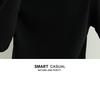 Korean Style High Neck Loose Fit Plus Size Men's Knitted Sweater - Non-Wool, Solid Color, Autumn/Winter