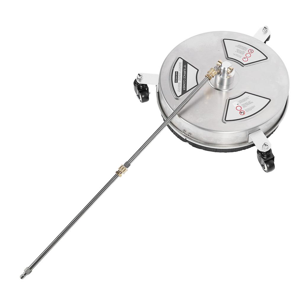 15-calowy czyścik do powierzchni myjki ciśnieniowej Maksymalne ciśnienie 4000 PSI Złącze 1/4 cala Stal nierdzewna