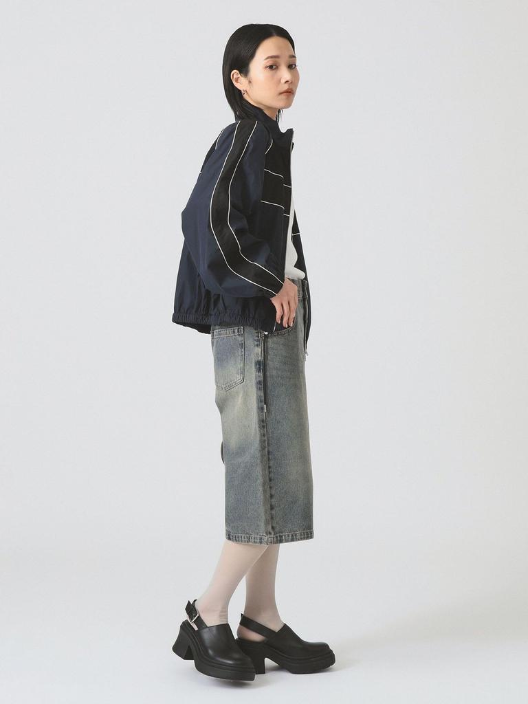 Ray Beams Women's Lace Track Jacket, Navy