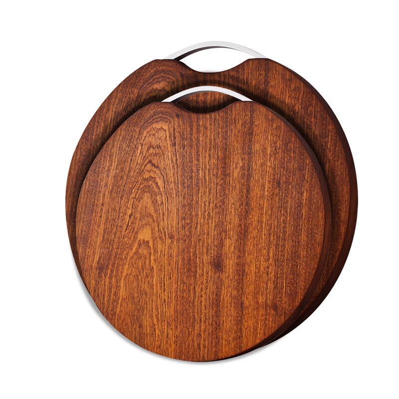 

Lanshengjia Ebony Wood Round Cutting Board