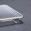 304 Food Grade Stainless Steel Mesh Barbecue Grill with Feet Oil Draining Circular Square Mesh Grill