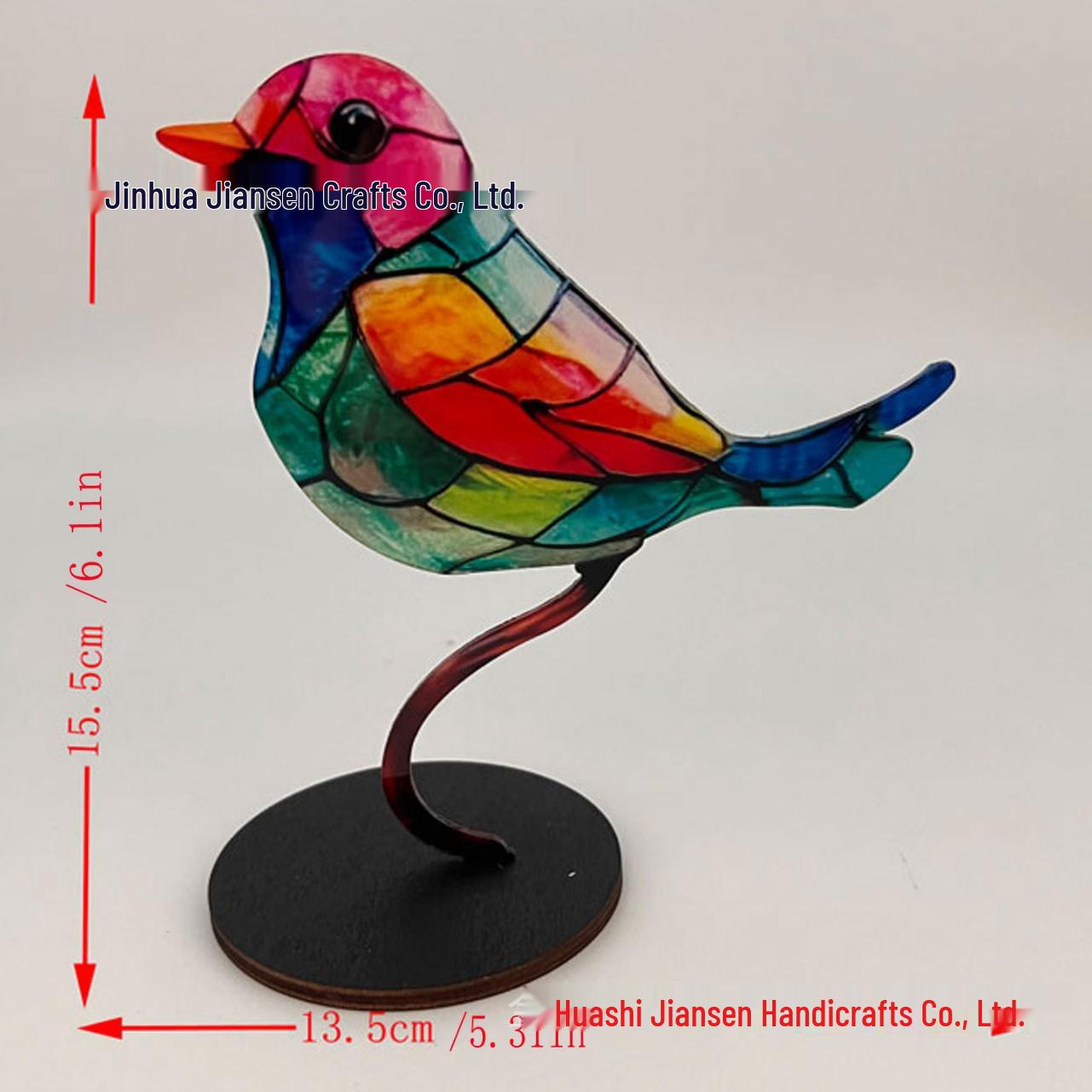 

2024 Новые украшения для дома: Маленькие подвески в виде птиц и цветов для фестивального декора. Acrylic