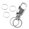 [HUIKKJP] Men's Black Carabiner Keychain One-touch Heavy Duty Stylish Ring