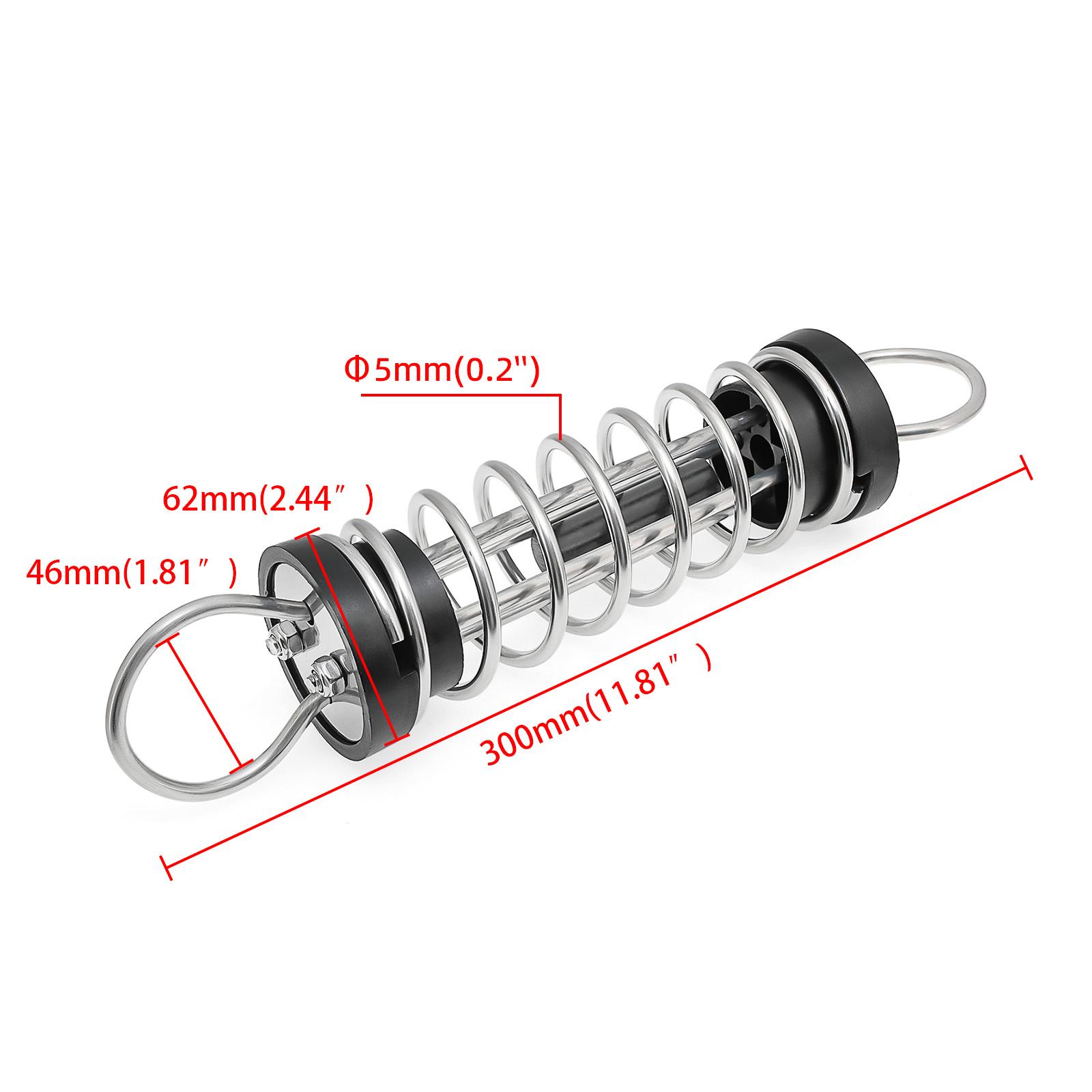 

304 Stainless Steel 30X5cm 30X6cm Dock Line Mooring Springs Silence Mute Anchor Springs Ship Watercraft Buffer Marine Hardware 30X5CM