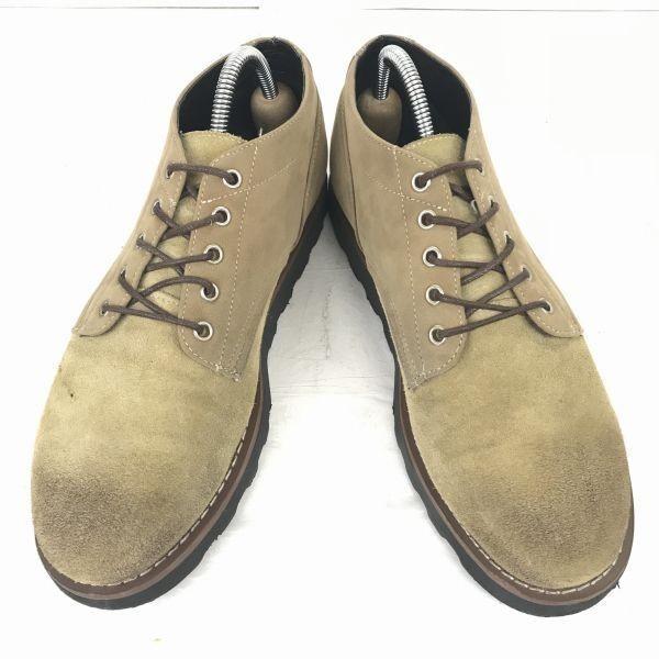 BLACK STIMULUS Suede Leather Low Cut Boots 26.0 Camel(USED)