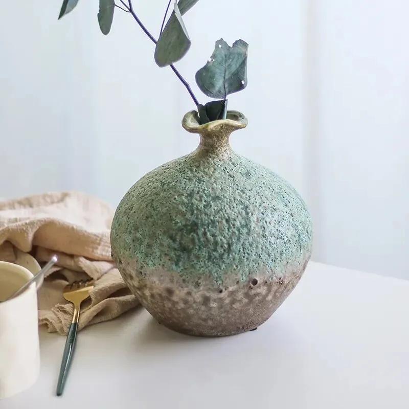 Ceramic Vase Kiln Changing Bubble Glaze Gradient Color Art Ornaments Flower Arrangement Home Furnishings