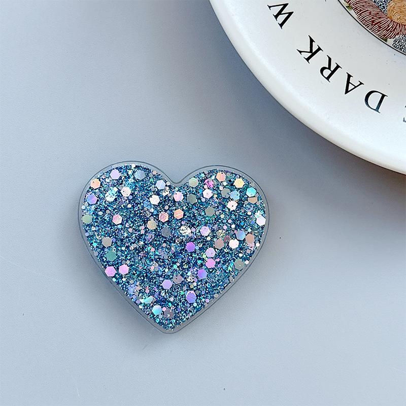 Sequin Glitter Love Magnetic Paste Mobile Phone Airbag Bracket Heart Ring Niche Girl Decoration