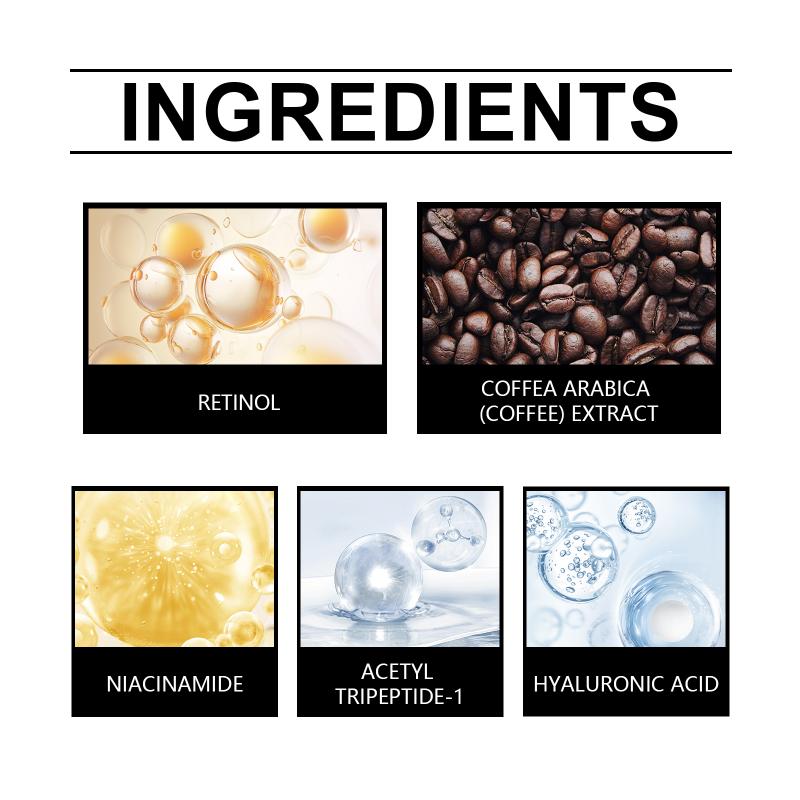 Powerful Eye Serum Hyaluronic Acid Hydrate Moisturize Reduce Puffiness Remove Dark Circles Restore Youthful Appearance