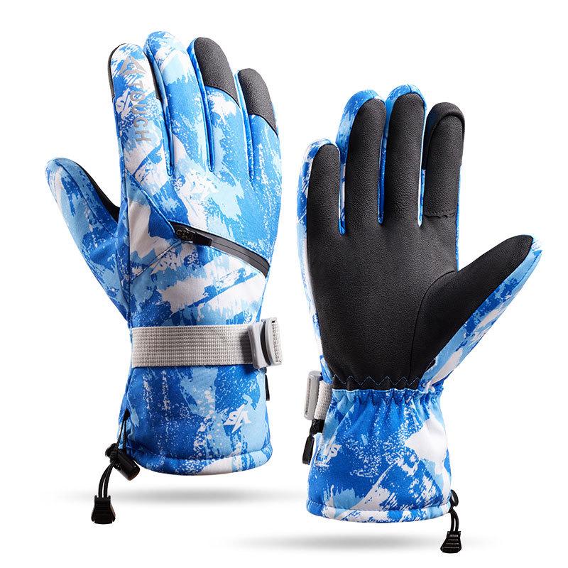 Mănuși de schi calde pentru bărbați și femei, rezistente la vânt, pentru echitație, drumeții, schi, skateboard, snowboard, mănuși pentru snowmobil, mănuși cu ecran tactil.