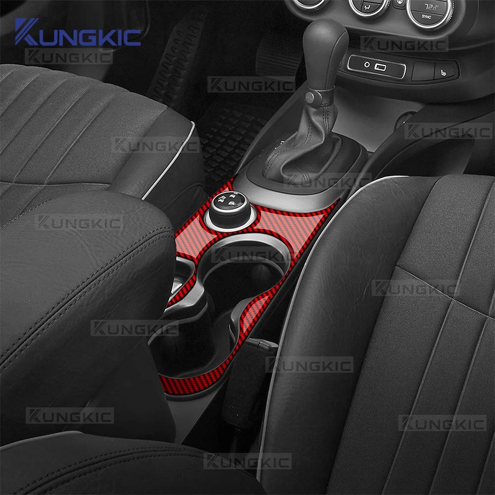For Fiat 500X 2014 2015 2016 2017 2018 2019 2020 2021 2022 2023 2024 2025 2026Real Soft Carbon Fiber Sticker Car Interior