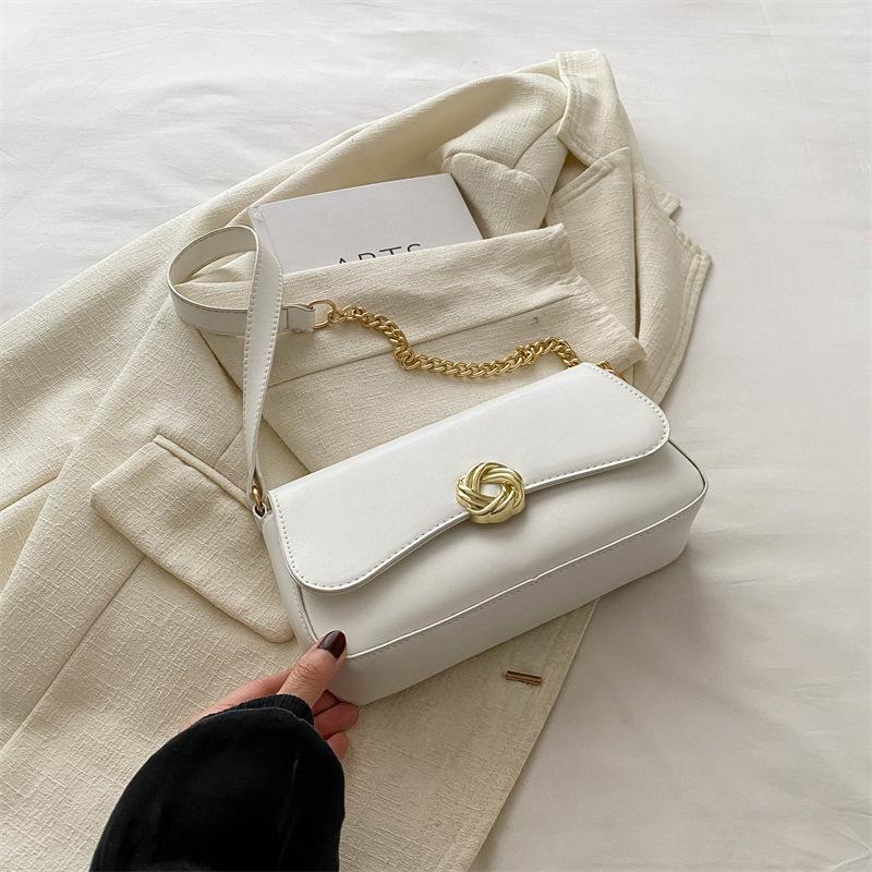 Modische Retro-Ketten-Kleintasche für Damen im Sommer Neue Hochwertige Einzel-Schulter-Crossbody-Kleine Quadratische Tasche