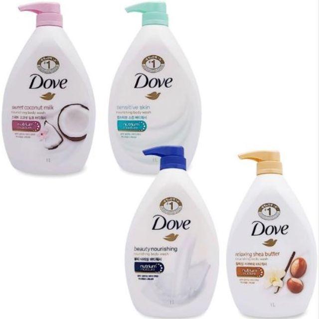 Dove HIZFUZVL Nourishing Moisturizing Body Cleanser, Body Wash, or Body Shampoo (Choose 1) Sweet Coconut 1L
