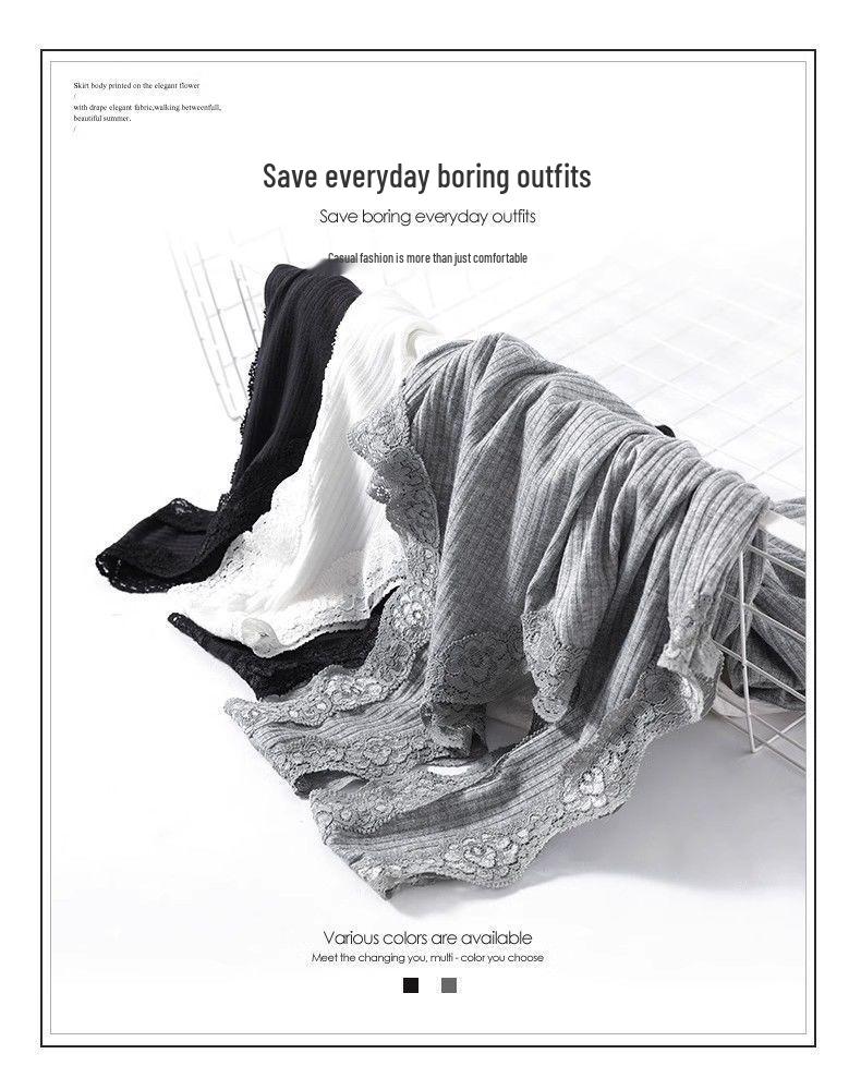 Plus Size V-neck Knit Lace Camisole - Sleeveless Pure Color Base Layer for Women