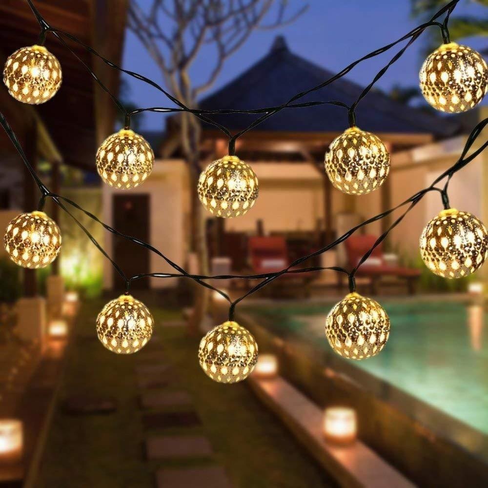 Solar Powered Solar String Lights 30LED / 20LED Options Garden Lights Ball String Lights  Outdoor