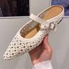 Women'sfashion Weavebreathable Comfortable Women's Flats Casual Outdoor Women's Everything Muller Shoes Large Size 35-42 Sandals