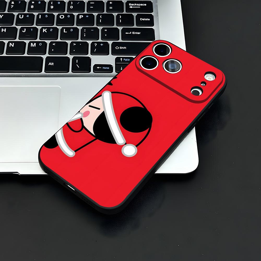 Fashion Cute Cartoon Pucca Phone Case For IPhone 17 Air 16 E Pro Max 15 14 13 Mini 12 Pro 11 Max Plus Black Soft Shell