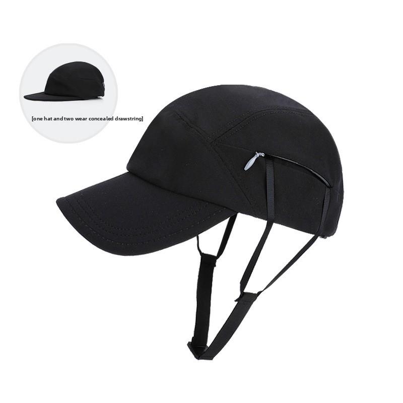 Summer Sun Protection Baseball Cap With Adjustable Chin Strap For Outdoor Cycling And Surfing