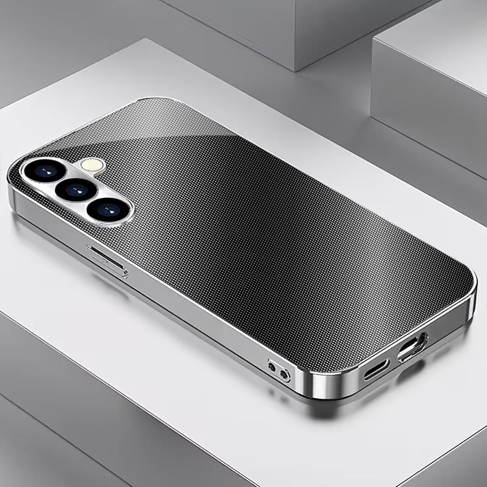 PhoneCase Atmosphere Simplicity High-end Electroplating Glass PhoneCase for Samsung Galaxy S26 S25 S24 S23 S22 S21 FE,Ultra,Plus