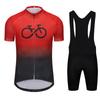 2025 Men's Lightweight Breathable Cycling Jersey Set Short Sleeve Quick Drying Outdoor Bib Sports Shirt Cycling Suit for Men