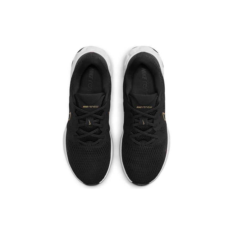 Nike Renew Ride 2 Black Metallic Gold Men Sneakers Dark-Smoke-Grey White CU3507-009