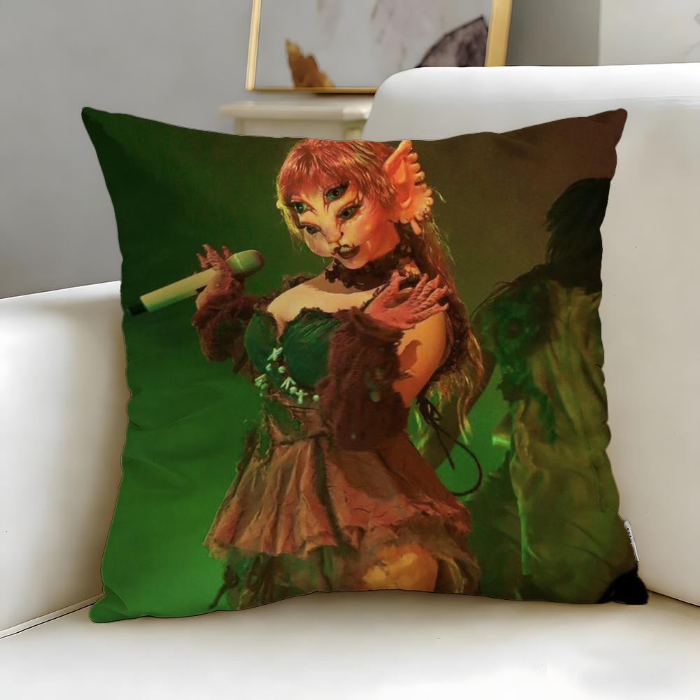 popular singer Jazmin Bean Cushion Cover Soft EasyWash Pillow Case Versatile for Couch Bed Travel and Office