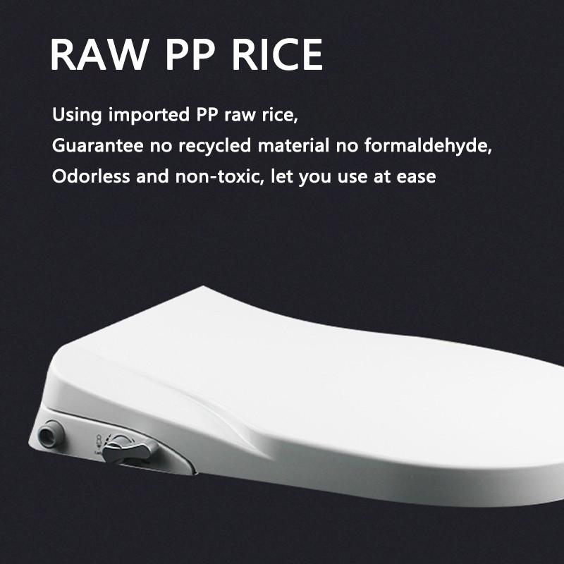 Non-Electric Flushing Bidet Toilet Seat Soft Closing Silence Toilet Seat Cover Manual Control Universal Toilet Seat Lid