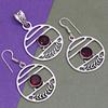 Pendant Garnet   Sterling Jewelry Gemstone Plated Gold Natural Red