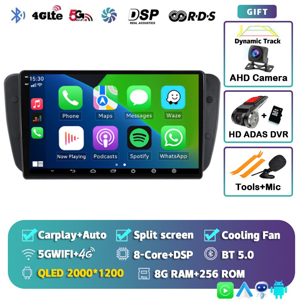 Android 14 Car Radio For Seat Ibiza MK4 6J SportCoupe Ecomotive Cupra 2009 2010 2011 2012 - 2016 Multimedia Video Player Stereo