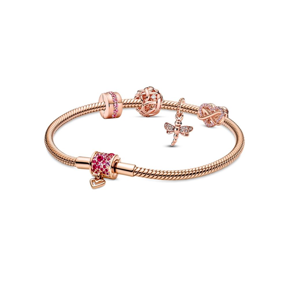

Pandora Love Connection Set Alloy Bracelet Unisex Bracelet ZT24091818A Box+Shopping Bag,16cm