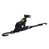 Retractable Ratchet Strap with Padded Handle 1 Inch 10 Feet Auto Retraction Tie Down Strap for Cargo Transport 1500lb