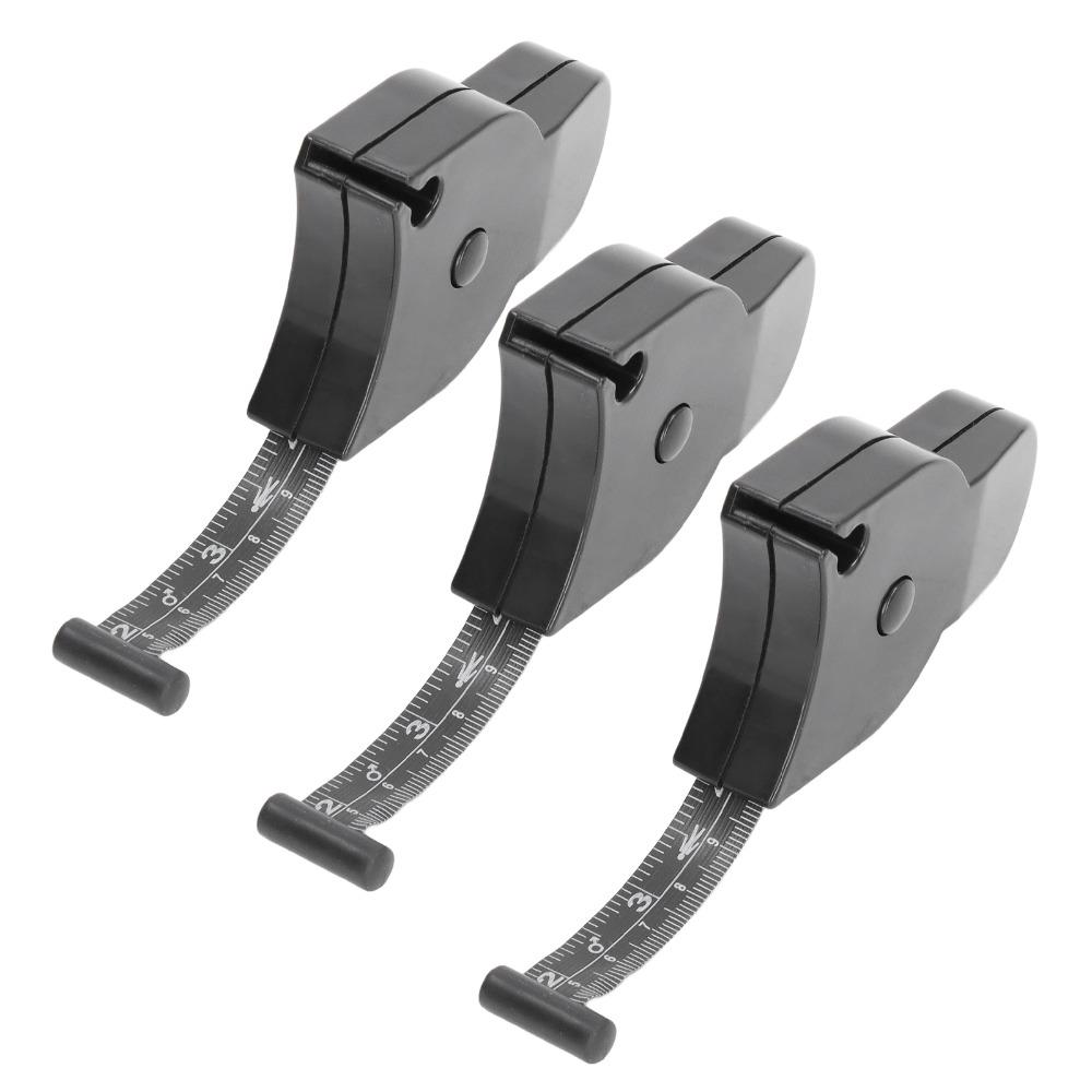 3pcs Dual Scale Retractable Measuring Tape Mini Portable Fitness Tape Weight Loss Tracking