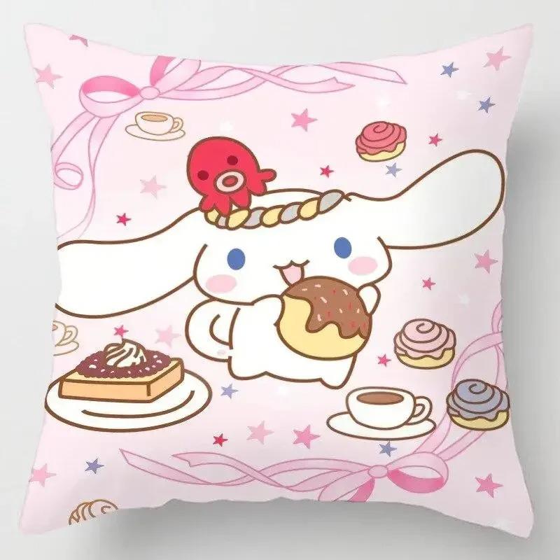 Japanese Style Cartoon Lumbar Pillow Cover Kawaii Sofa Cushion Home Decor
